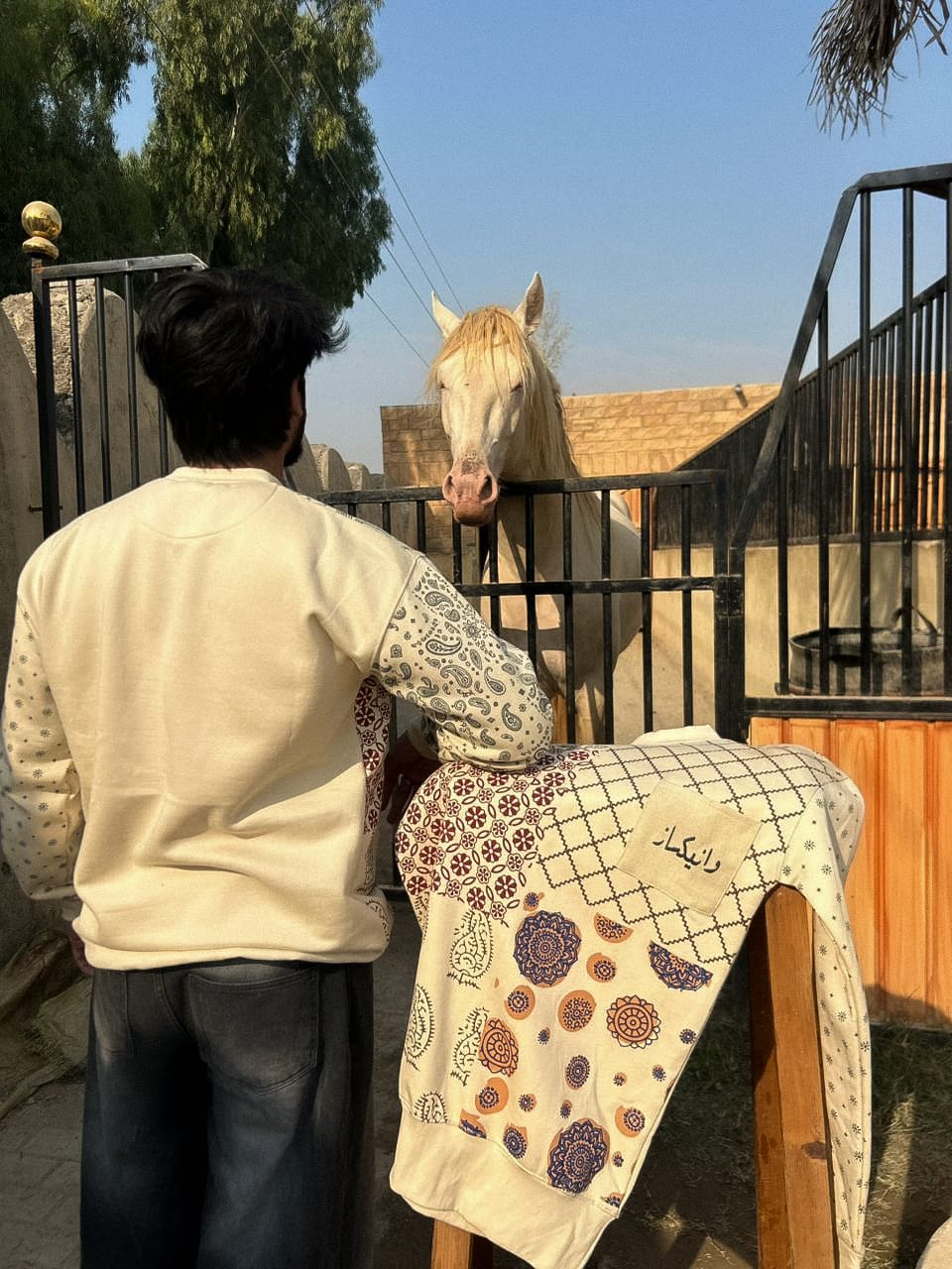 DHANAK - Beige sweat shirt